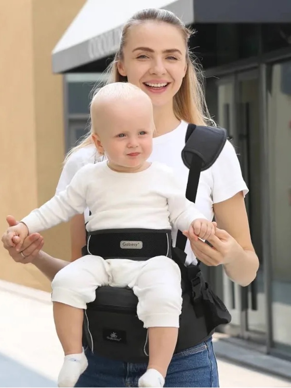 Black Baby Hip Seat Carrier for Kids